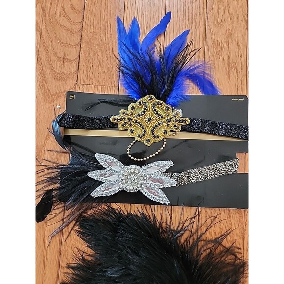Decorative Flapper Feathered Headbands - Picture 2 of 7
